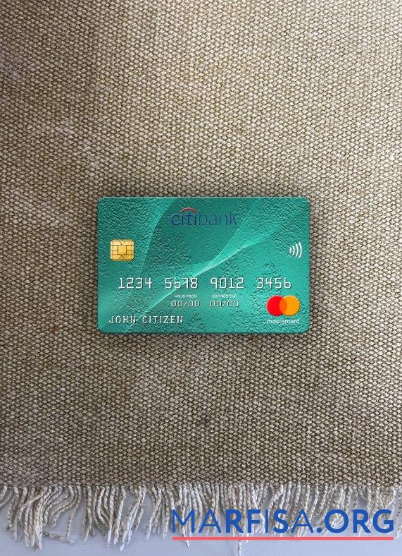 Downloadable Kenya Citibank mastercard photolook front template